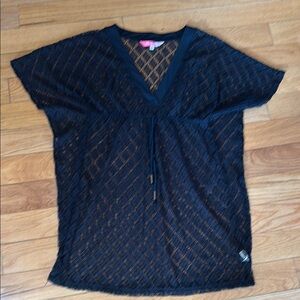 Ella Moss crochet Black Cover-up Size XS